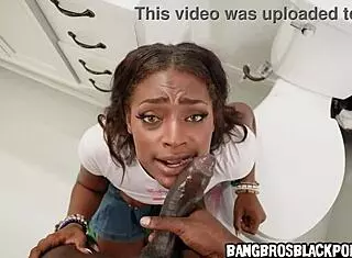 Super Hot Black Stepsis Caught Masturbating Then Gets Hardcore Fucking