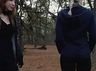 two sick perverts dragging bubble butt milf into woods for some fun 😏