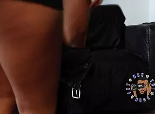 hazel came for a handjob but ended up deepthroating big black cock and sloppy blowjob