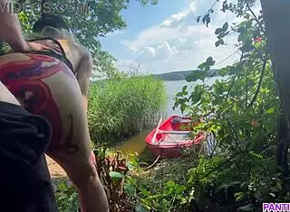 i'm celebratin 25k subs by ridin my stepbro's dick on the boat