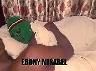 Hot Ebony Feels Honey In The Night But Doesn't Know How To Deal
