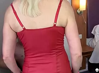 Curvy blonde mature blows intensely!