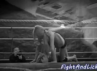 petite euro babe wrestling busty lesbian