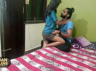 skinny desi girlfriend's juicy fuck by hunk