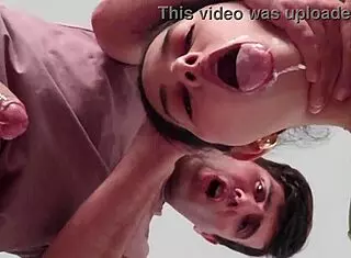 Brunette Sucking Cocks