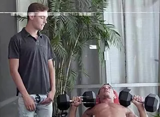 Stepson finds comfort in stepdad's big dick after a nightmare.