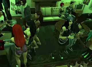 Feeling The Passion With Goth Girl At The Party From POV.