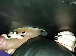 Karina and Lucas, a real married couple, swing at glory hole. Homemade fun unfolds with wild mmf action.