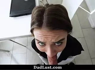 Hey, Stepdad Caught a Realistic Dildo in His Stepdaughter's Room!