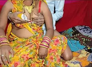 desi village wife gets hard fucked in yellow sharee