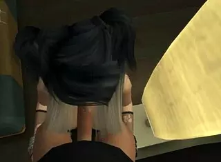 Feeling The Passion With Goth Girl At The Party From POV.