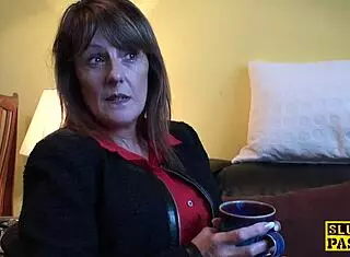 I'm the religious mature sub getting ravaged in doggystyle, spanked in my heels and stockings.