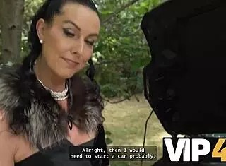 Look how Texas Patti turns on men with her mature charm in public!