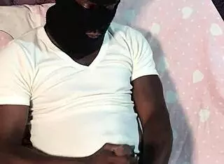 bbc gets a messy handjob from ebony milf