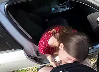 i seduced my driver, giving him a sloppy blowjob and swallowing every drop