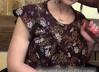 Lady Enjoys Relaxing in Sauna with Group Activities and Bent Over Poses