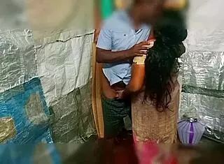 Indian village student fucks his aunty with blowjob and cum in mouth.