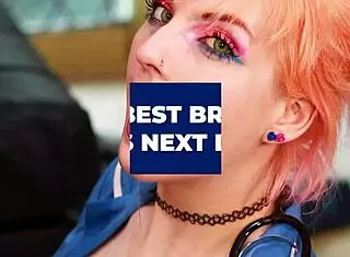 Gorgeous British Blonde Takes Strapon in Steamy Session