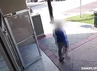 Shoplyfter Emily Willis gets fed mouthful of monster cock while riding