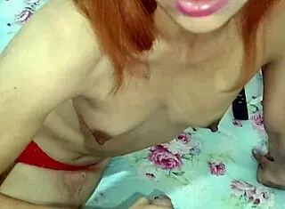 Teen Convinces Ex with Deep Oral and Gets Cum-Filled Vagina