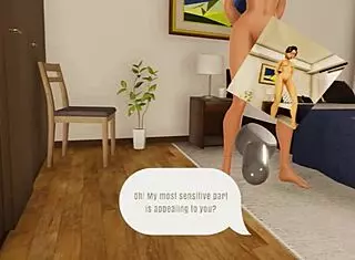 bold voyeur watches brunette's pussy in vr peepshow