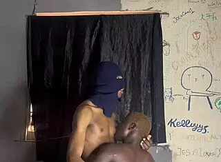 Have you seen this ebony amateur with huge curves sucking big black cock before assfucking?