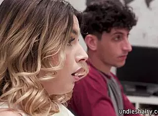 busty blonde mature teacher makes students lick her bush and fuck in hardcore threesome