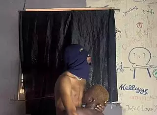 Have you seen this ebony amateur with huge curves sucking big black cock before assfucking?