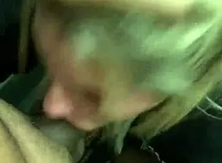 She sucks my dick in the public bathroom of a cinema