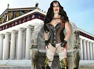 Granny Wonder Woman Gilf Gets Missionary Fucked and Creampied Hard