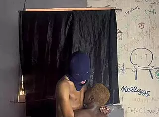 Have you seen this ebony amateur with huge curves sucking big black cock before assfucking?