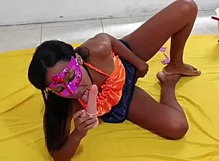 sexy latina milf learning to suck lick big cocks bitch in heat