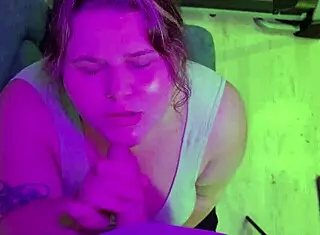 Blowjob Compilation With Cum On Cute Face And Big Tits Of BBW Hottie