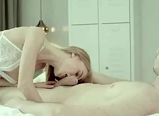 Nancy A allows creampie with skinny blonde teen in hardcore oral scene