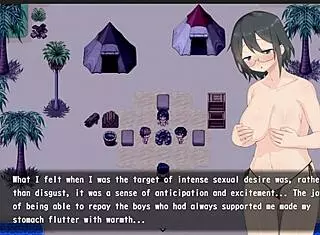 magical girl with big tits masturbates in anime style 😍