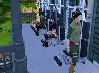 Hey, wanna see Naruto hentai with Hinata and Sakura in erotic workout gear?