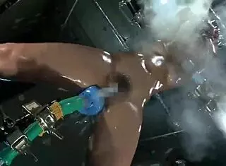 Asian Bondage Electro Play with Intense Restraints