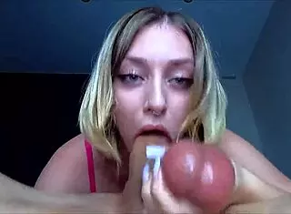 Hard Dick Shoots Cum Right in the Throat – Swallow It!