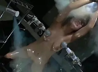 Asian Bondage Electro Play with Intense Restraints