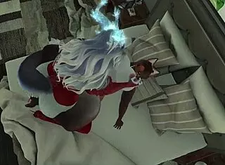 Sapphire's Long Day Ends with Wild Futanari Action!