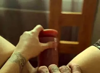 Look at that dripping pussy through the window, she says while flashing