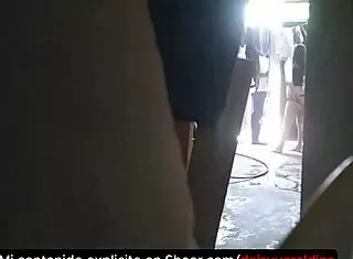 I receive the delivery man in my underwear and seduce him, my husband spies and records it hidden 😏