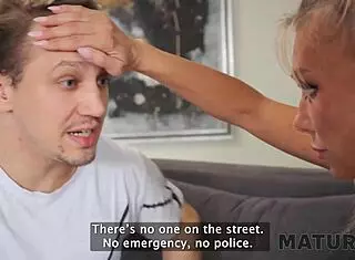 mature lonely lady gets huge cock comfort in mouth! 😲