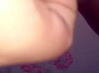 the latina teases her big clit on hairy pussy