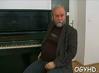 perverted j gal enjoys old boner