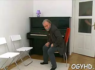 perverted j gal enjoys old boner