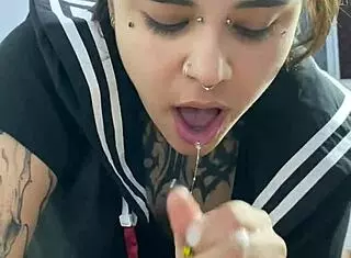 Fat Schoolgirl Whore Sucks And Fucks Her Classmate's Big Ass