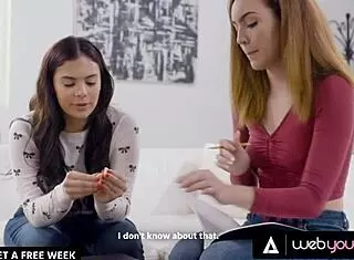 Horny Violet Starr Teases Bestie Freya Parker With Dirty Words While Playing Tabletop Game Together